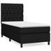 Pat box spring cu saltea, negru, 80x200 cm, textil - WALTI WALTI