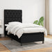 Pat box spring cu saltea, negru, 80x200 cm, textil - WALTI WALTI