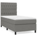 Pat box spring cu saltea, gri închis, 100x200 cm, textil - WALTI WALTI