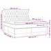 Pat box spring cu saltea, negru, 160x200 cm, textil - WALTI WALTI