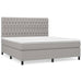 Pat continental, gri deschis, 180x200 cm, material textil - WALTI WALTI