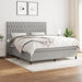 Pat continental, gri deschis, 180x200 cm, material textil - WALTI WALTI