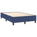 Pat box spring cu saltea, albastru, 120x200 cm, textil - WALTI WALTI