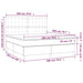 Pat box spring cu saltea, negru, 180x200 cm, catifea - WALTI WALTI