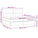 Pat box spring cu saltea, albastru, 200x200 cm, textil - WALTI WALTI