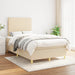 Pat box spring cu saltea, crem, 120x200 cm, textil - WALTI WALTI