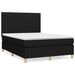 Pat box spring cu saltea, negru, 140x200 cm, textil - WALTI WALTI