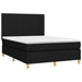 Pat box spring cu saltea, negru, 140x200 cm, textil - WALTI WALTI