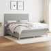 Pat continental, gri deschis, 180x200 cm, material textil - WALTI WALTI