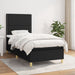 Pat box spring cu saltea, negru, 100x200 cm, textil - WALTI WALTI