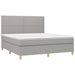 Pat continental, gri deschis, 180x200 cm, material textil - WALTI WALTI
