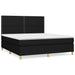 Pat box spring cu saltea, negru, 180x200 cm, catifea - WALTI WALTI