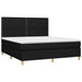 Pat box spring cu saltea, negru, 180x200 cm, catifea - WALTI WALTI