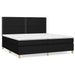 Pat box spring cu saltea, negru, 200x200 cm, textil - WALTI WALTI