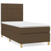 Pat box spring cu saltea, maro închis, 90x190 cm, textil - WALTI WALTI