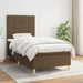 Pat box spring cu saltea, maro închis, 90x190 cm, textil - WALTI WALTI