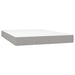 Pat box spring cu saltea, gri deschis, 140x190 cm, textil - WALTI WALTI