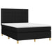 Pat box spring cu saltea, negru, 140x190 cm, textil - WALTI WALTI