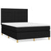 Pat box spring cu saltea, negru, 140x200 cm, textil - WALTI WALTI