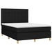 Pat box spring cu saltea, negru, 140x200 cm, textil - WALTI WALTI