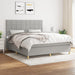 Pat continental, gri deschis, 180x200 cm, material textil - WALTI WALTI