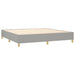 Pat box spring cu saltea, gri deschis, 200x200 cm, textil - WALTI WALTI