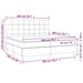 Pat box spring cu saltea, gri deschis, 200x200 cm, textil - WALTI WALTI