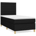 Pat box spring cu saltea, negru, 90x190 cm, textil - WALTI WALTI