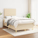 Pat box spring cu saltea, crem, 120x200 cm, textil - WALTI WALTI