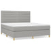 Pat continental, gri deschis, 180x200 cm, material textil - WALTI WALTI