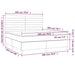 Pat box spring cu saltea, albastru, 180x200 cm, material textil - WALTI WALTI