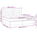 Pat box spring cu saltea, albastru, 200x200 cm, textil - WALTI WALTI