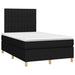 Pat box spring cu saltea, negru, 120x200 cm, textil - WALTI WALTI