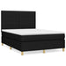 Pat box spring cu saltea, negru, 140x200 cm, textil - WALTI WALTI