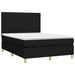 Pat box spring cu saltea, negru, 140x200 cm, textil - WALTI WALTI