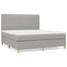Pat continental, gri deschis, 180x200 cm, material textil - WALTI WALTI