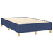 Pat box spring cu saltea, albastru, 120x200 cm, textil - WALTI WALTI