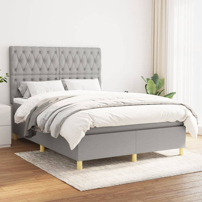 Pat continental, gri deschis, 140x200 cm, material textil - WALTI WALTI