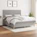 Pat continental, gri deschis, 180x200 cm, material textil - WALTI WALTI