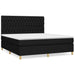 Pat box spring cu saltea, negru, 180x200 cm, catifea - WALTI WALTI