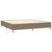 Pat box spring cu saltea, gri taupe, 200x200 cm, textil - WALTI WALTI