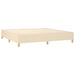 Pat box spring cu saltea, crem, 200x200 cm, textil - WALTI WALTI