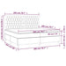 Pat box spring cu saltea, crem, 200x200 cm, textil - WALTI WALTI