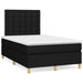 Pat box spring cu saltea, negru, 120x200 cm, textil - WALTI WALTI