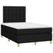 Pat box spring cu saltea, negru, 120x200 cm, textil - WALTI WALTI