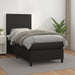 Pat box spring cu saltea, negru, 80x200 cm, piele ecologică - WALTI WALTI