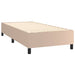 Pat box spring cu saltea, cappuccino, 80x200 cm piele ecologică - WALTI WALTI