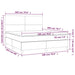 Pat box spring cu saltea, cappuccino, 180x200cm piele ecologică - WALTI WALTI