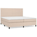 Pat continental cu saltea, cappuccino, 200x200 cm, piele eco - WALTI WALTI