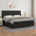 Pat box spring cu saltea, negru, 200x200 cm, piele ecologică - WALTI WALTI